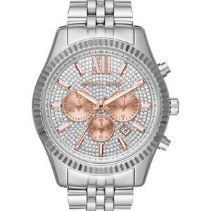 BRAND NEW Michael Kors Silver Unisex Mk8515 Watch